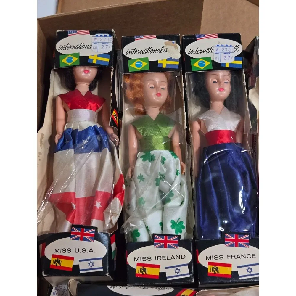 Intercontinental Miss World Vintage 1960s International Doll 12pc Lot